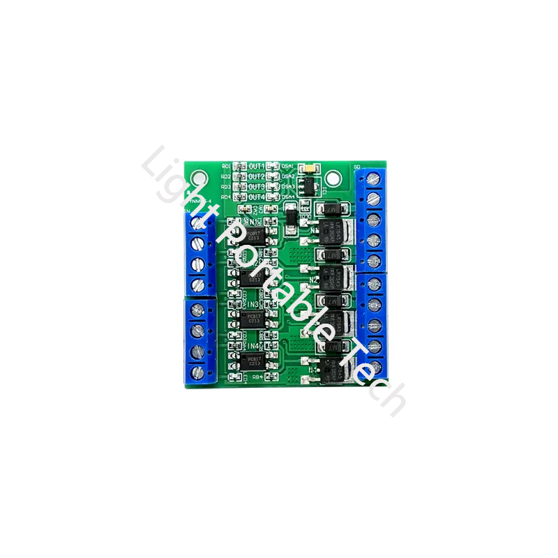 Four-way mos/FET module PLC amplifier circuit board/driver module optocoupler isolation DC